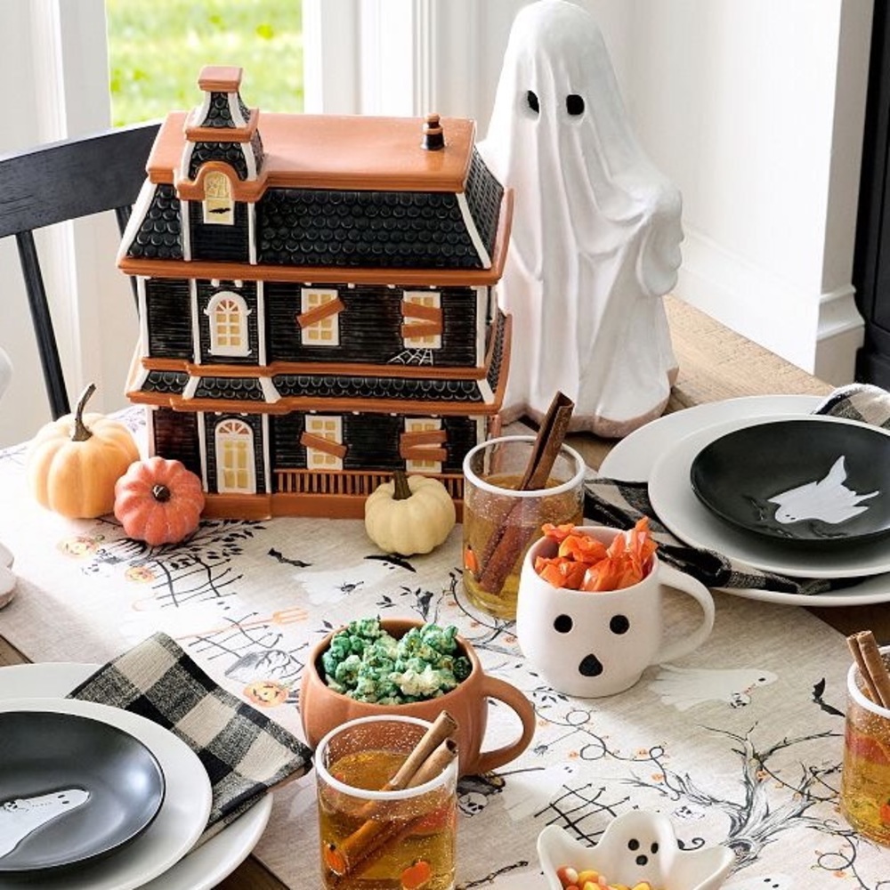 Pottery Barn Handcrafted Spooky Terracotta Tall Ghost Accent Luminary Figure BN - Picture 7 of 8